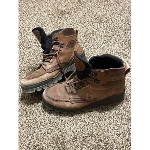 ECCO Boots Mens Size 44 10-10.5 Brown Track 25 Bison Leather Gore Tex Hiking